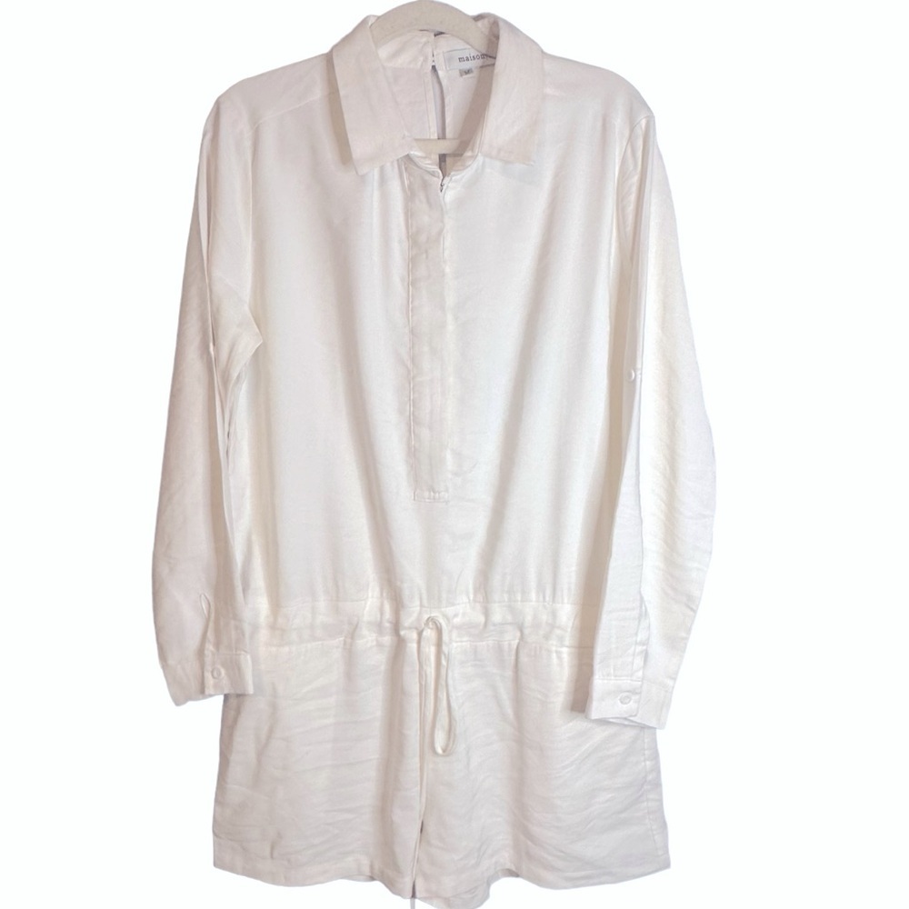 Maison|T 100% Tencel Romper‎ Off-White Size Medium